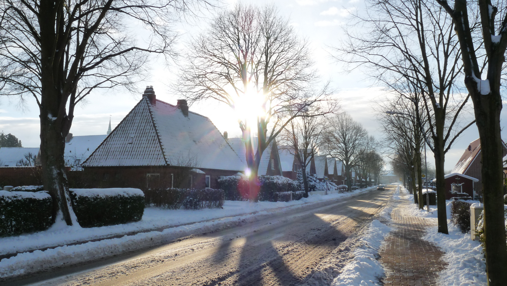 Erleuchtende Allee