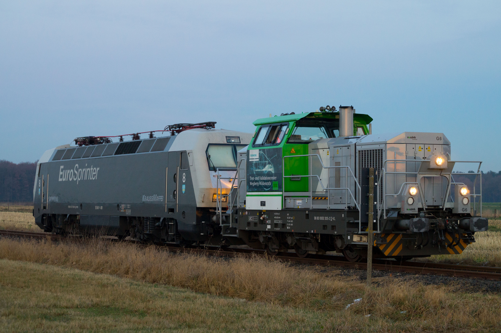 Erlkönig einer Siemens Lokomotive