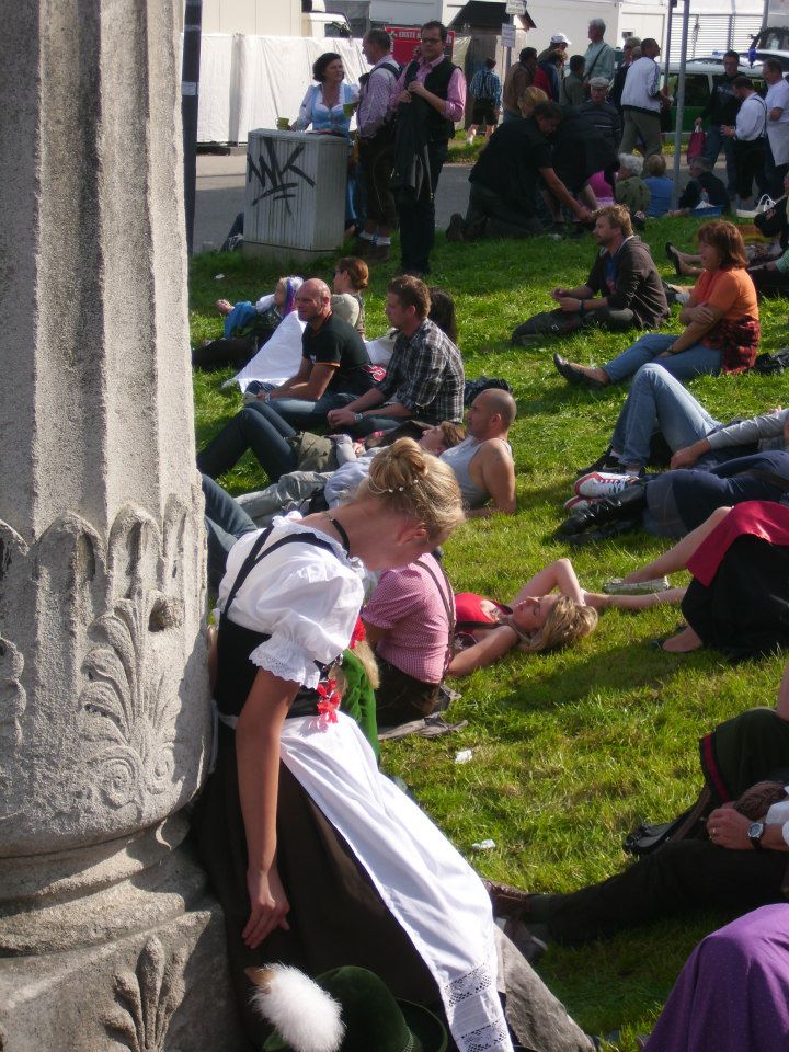 Ermüdung auf der Wiesn