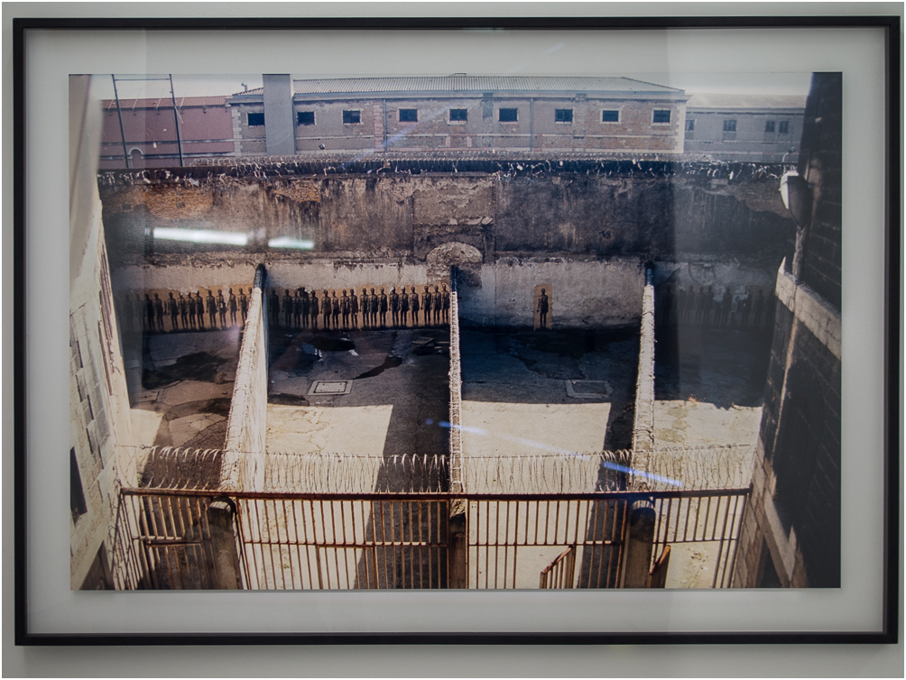 Ernest Pignon-Ernest, prison St Paul de Lyon en démolition. 2012