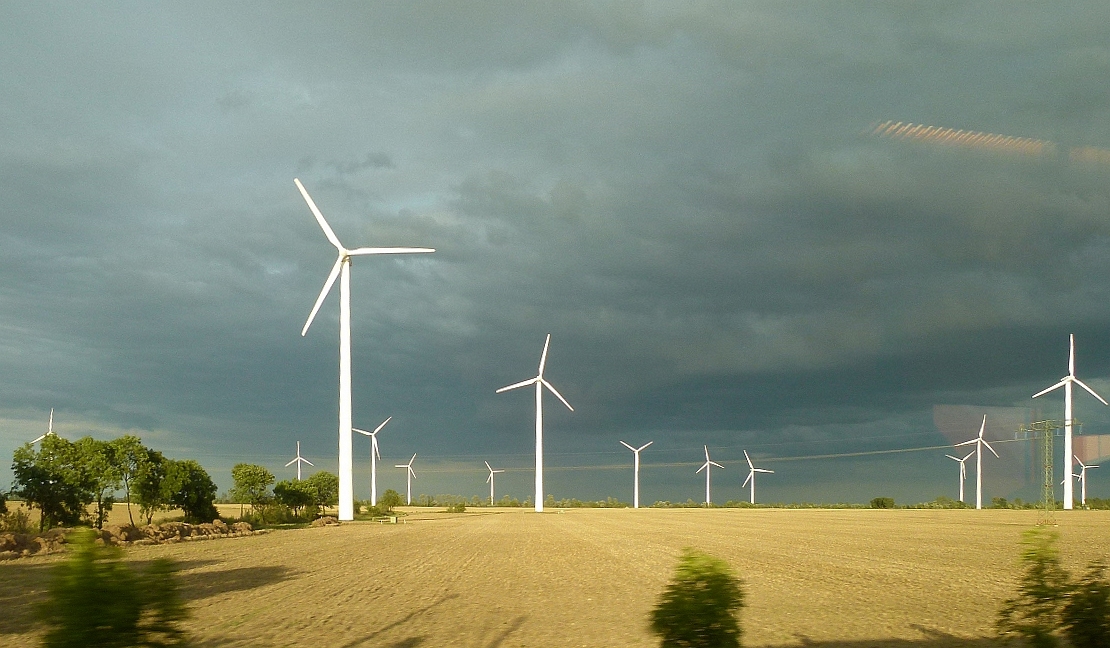 Erneuerbare Energie vor dem Sturm