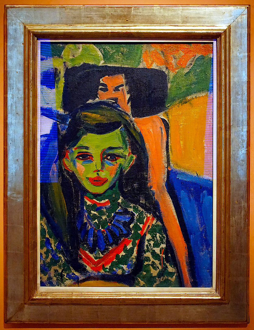 Ernst Ludwig Kirchner: Fränzi vor geschnitztem Stuhl (1910)