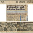 Ernte heute vor 42 Jahren