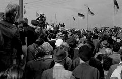 Eröffnung der Köhlbrandtbrücke in Hamburg am 19.9.1974