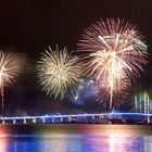 Eröffnung der Rügenbrücke, Feuerwerk