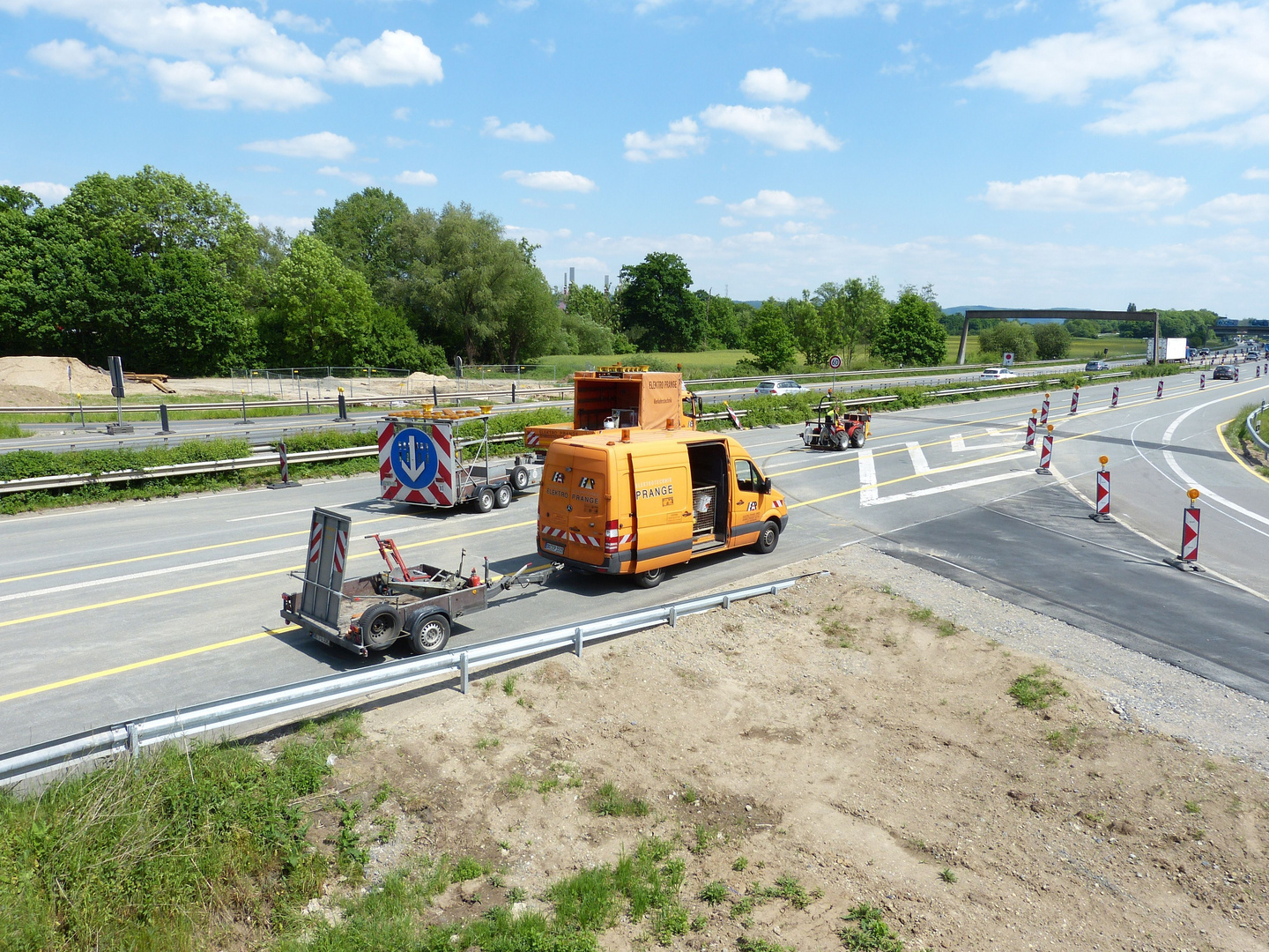 Eröffnung der Südlichen Spur der A 30  und Ausfahrt B 61 von Herford nach Bad Oeynhausen