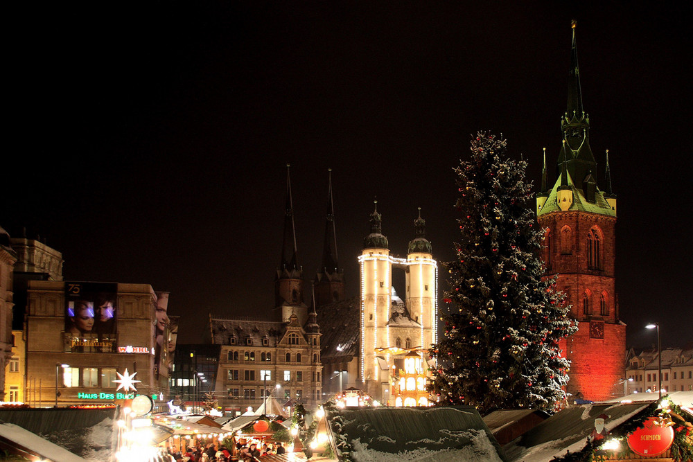 Eröffnung des Weihnachtsmarktes 2008 in Halle/Saale