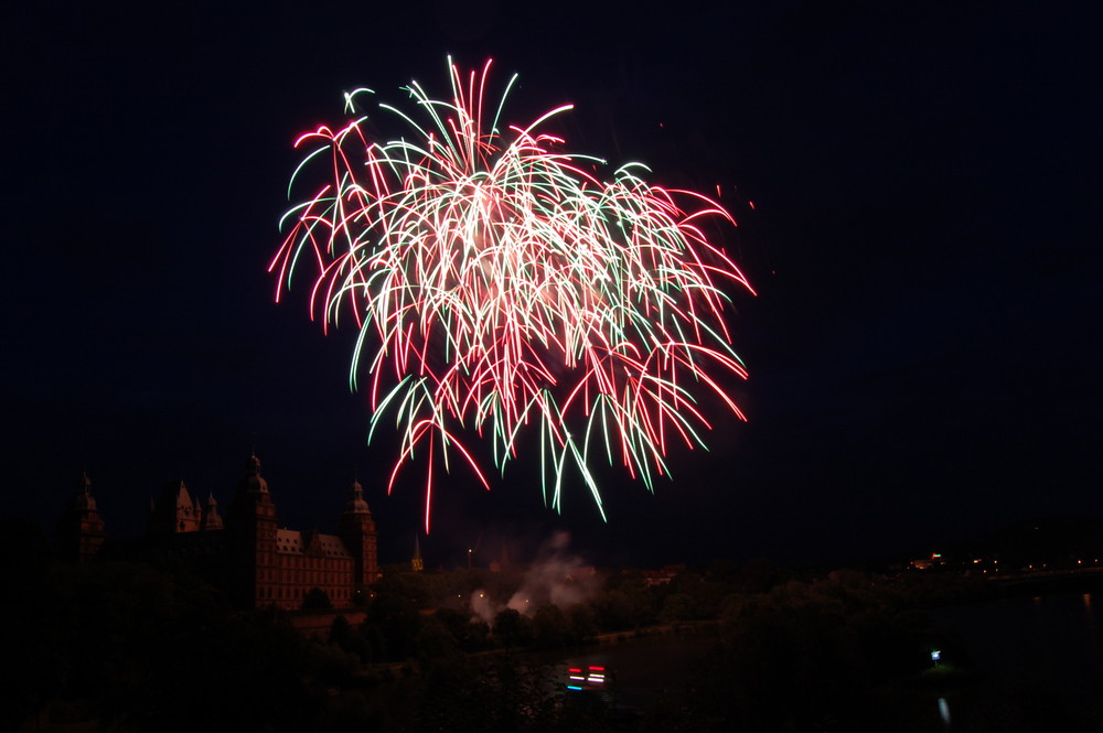 Eröffnungsfeuerwerk Aschaffenburg Volksfest