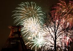 Eröffnungsfeuerwerk ruhr 2010 auf Zollverein