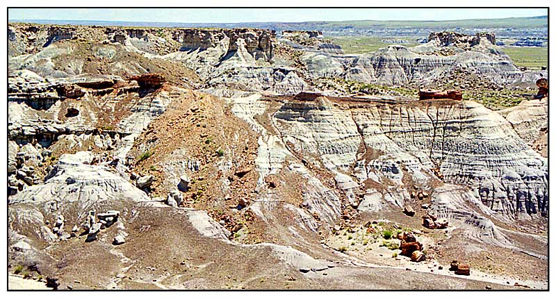 Erosion im Petrified Forest N.P. - Arizona, USA