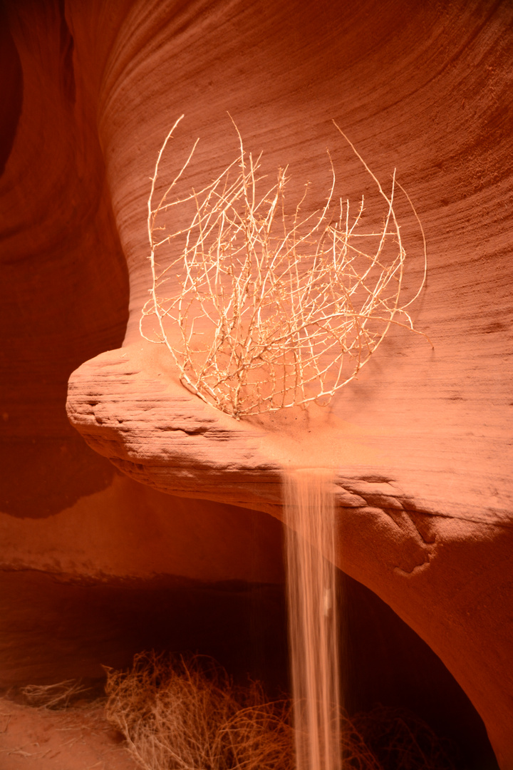 Erosion in the antelope canyon