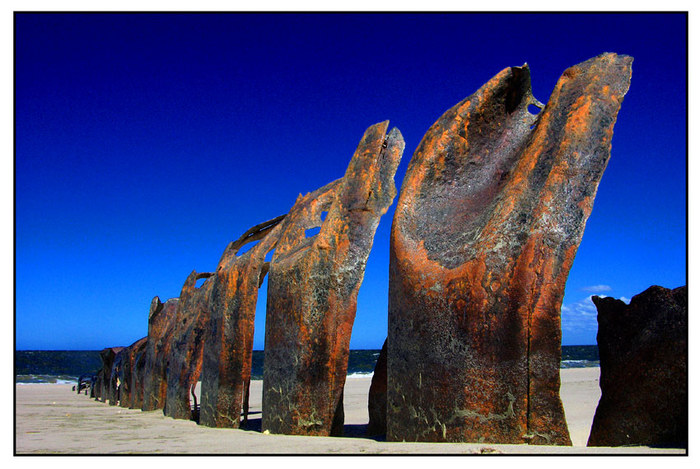 Erosion-Metallbuhnen Sylt