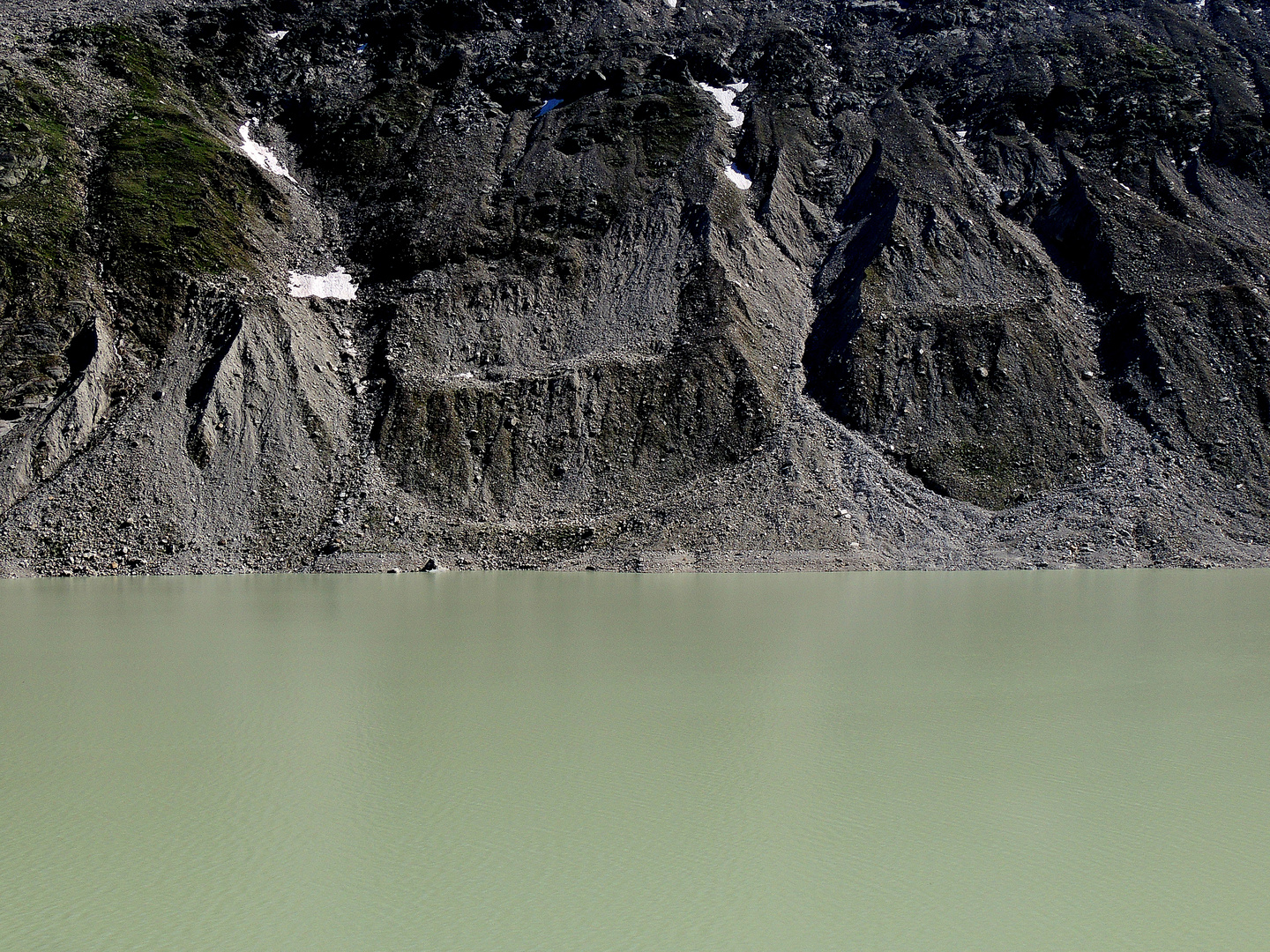 Erosions Gebiet am Oberaarsee