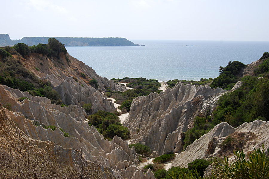 Erosionsland schaft beim Gerakas