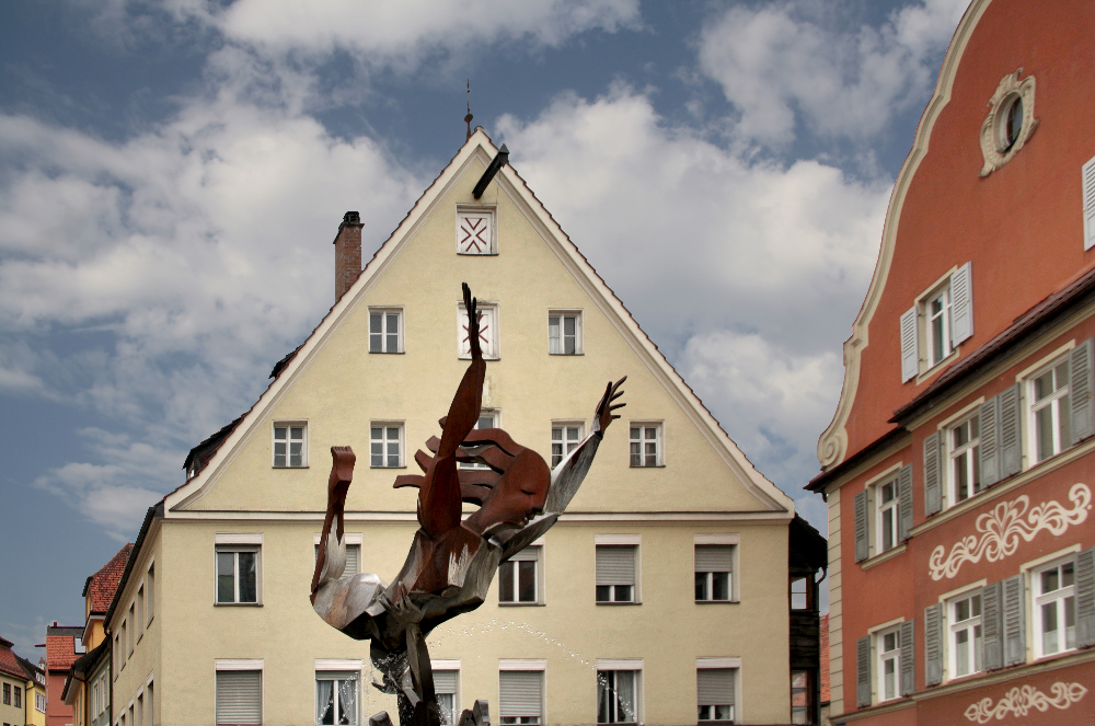 Erotischer Rost-Brunnen