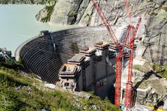 Ersatz Staumauer Spitallamm am Grimselsee