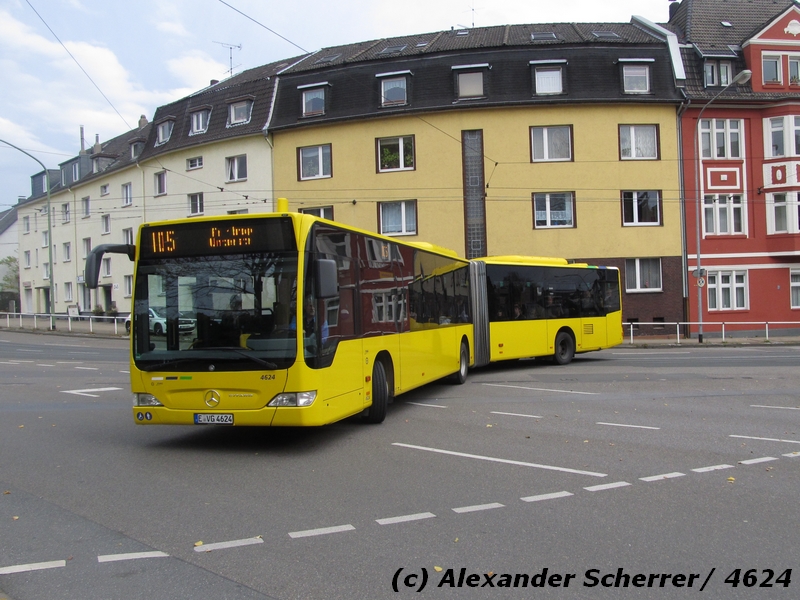 Ersatzbus der 105 auf Umleitung ...