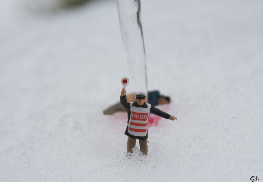 Erschlagen vom Eiszapfen