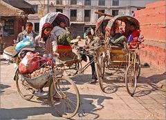 Erschwingliches Transportmittel in Kathmandu