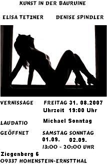 Erste Ausstellung - Der Flyer