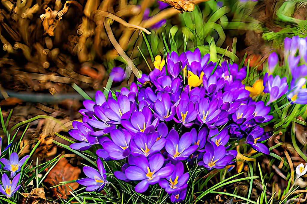 Erste Blüten in 2023 im Garten