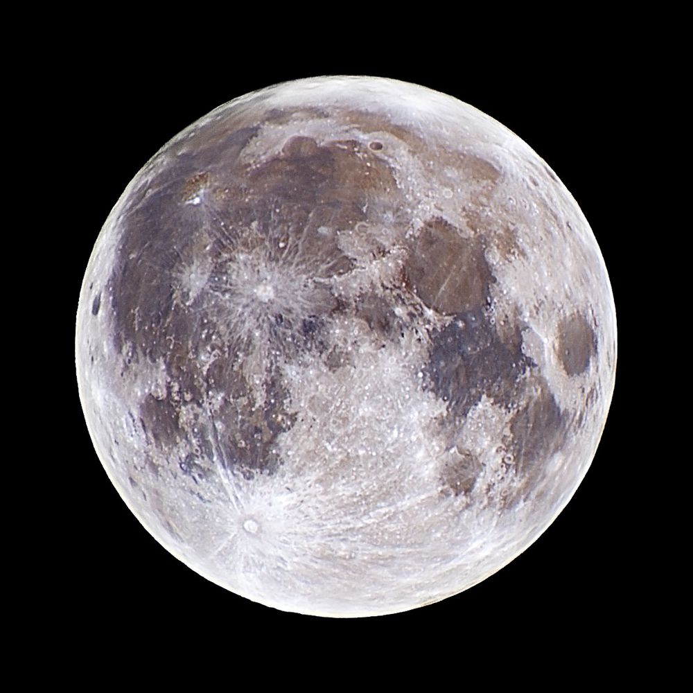 Erste Mondaufnahme in Farbe Foto & Bild | mondaufnahmen, himmel ...