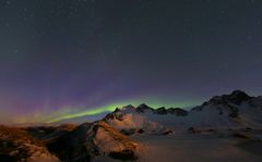 Erste Polarlichtstreifen