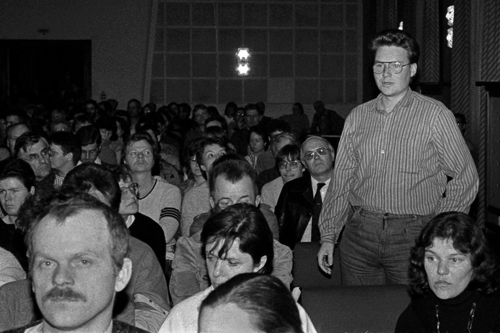Erste Rostocker Dialogrunde Oktober 1989