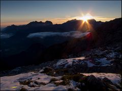 Erste Sonnenstrahlen.