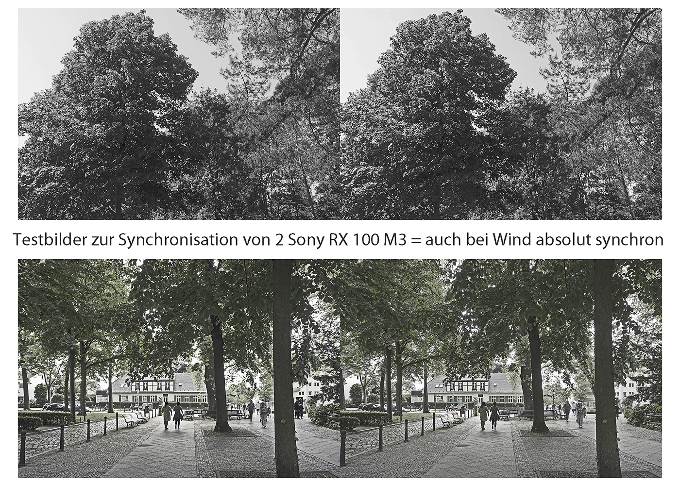 erste synchronisierte Testaufnahmen (3D)