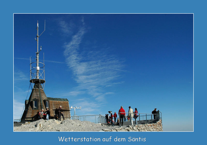 Erste Wetterstation auf dem Säntis