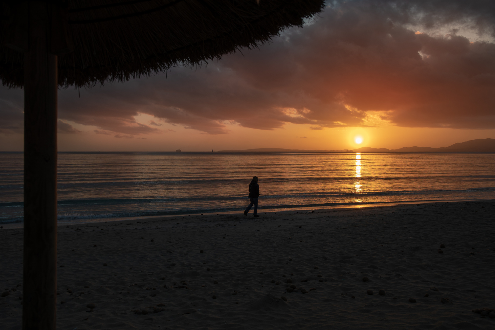 erster Abend am Strand 