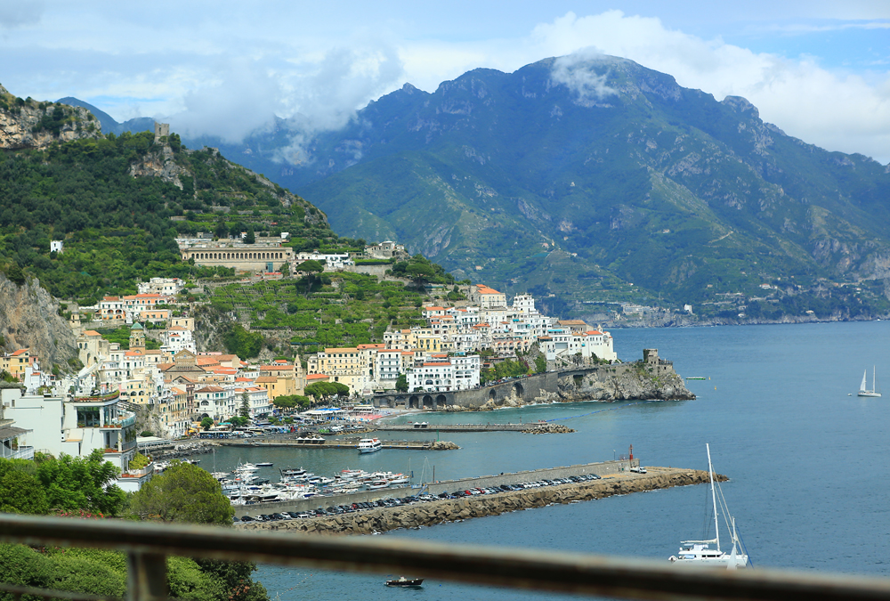 Erster Blick auf Amalfi