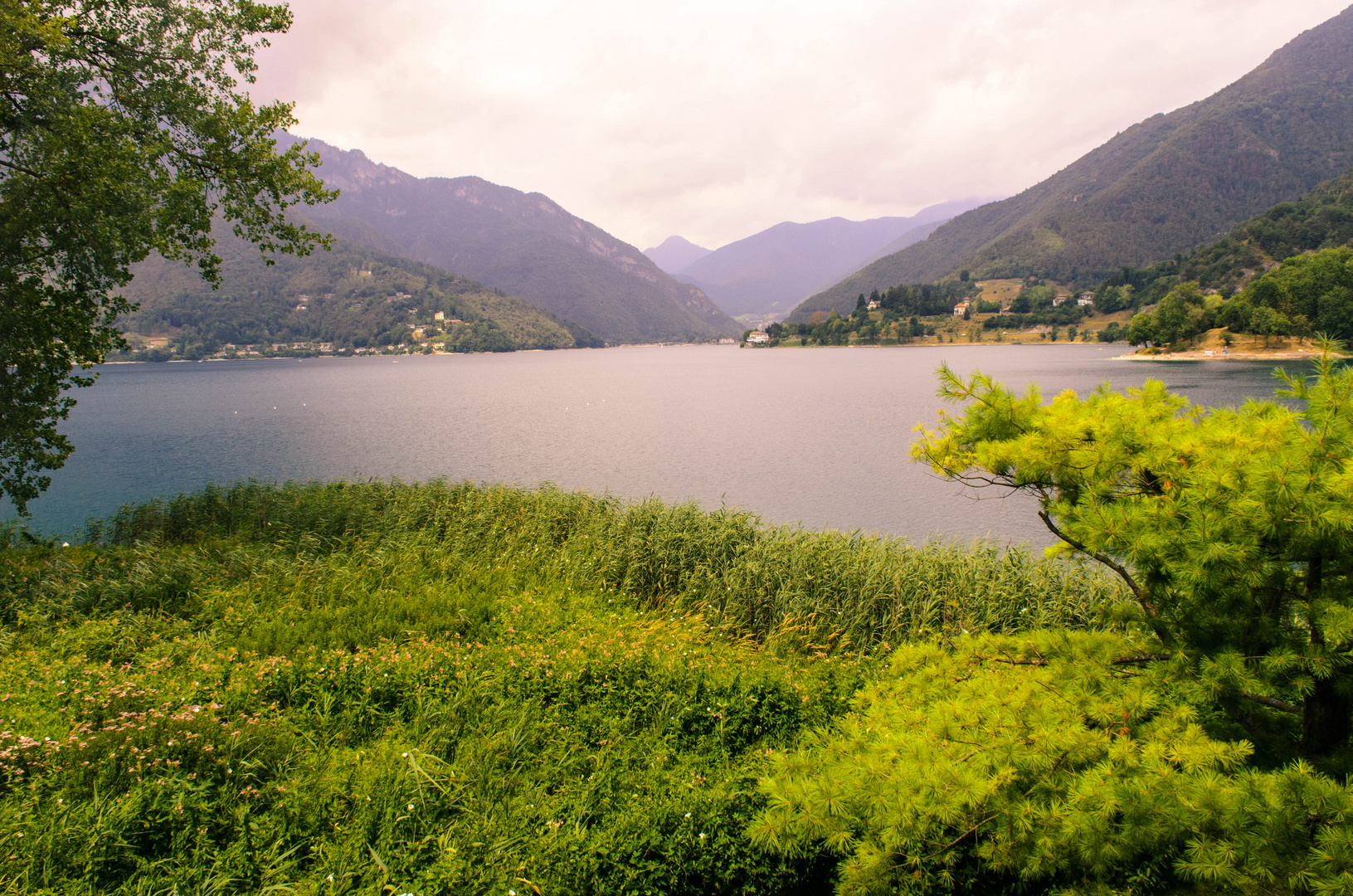 Erster Blick auf dem Lago di Ledro