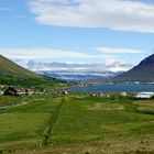 erster Blick auf Isafjödur vom Tunnelportal aus