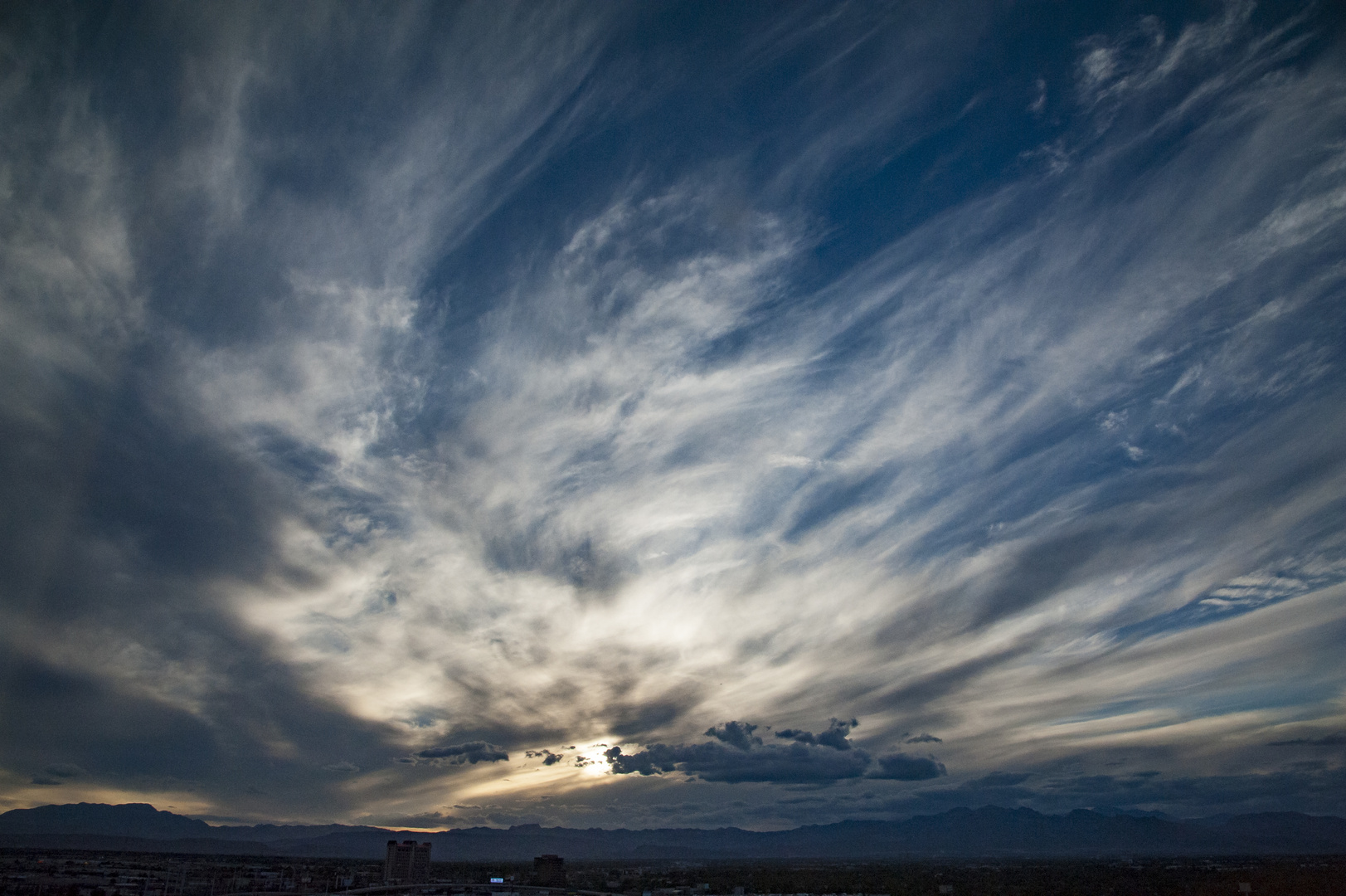 Erster Blick aus dem Hotelfenster (Las Vegas)