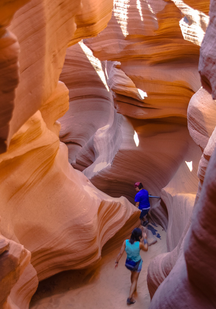  Erster Einblick in den Lower Antelope Canyon