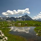 Erster Eindruck vom Hauptkamm der Allgäuer Alpen