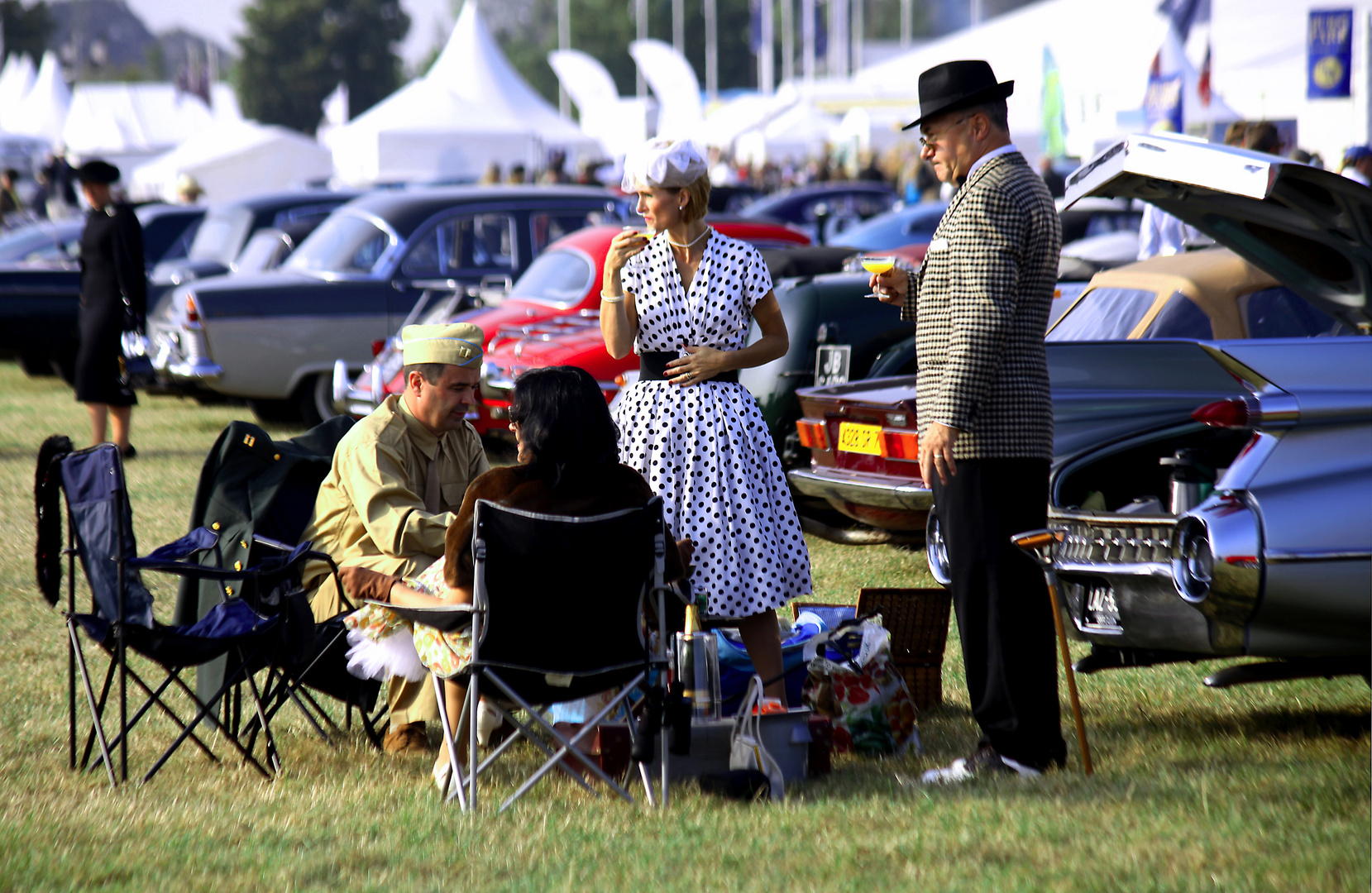 Erster Eindruck von Goodwood; ... das gibt es nur in England.