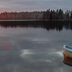 Erster Frost am See.