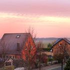 Erster Frost bei Sonnenaufgang