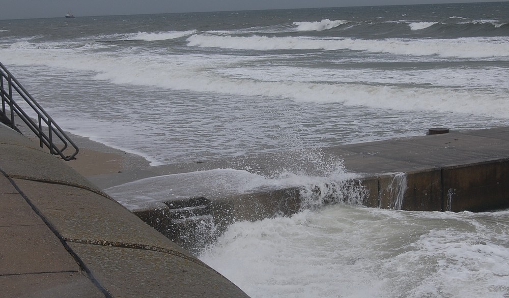 Erster Herbststurm auf Borkum