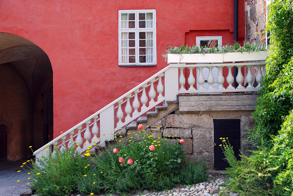 Erster Innenhof im Schloss Gripsholm