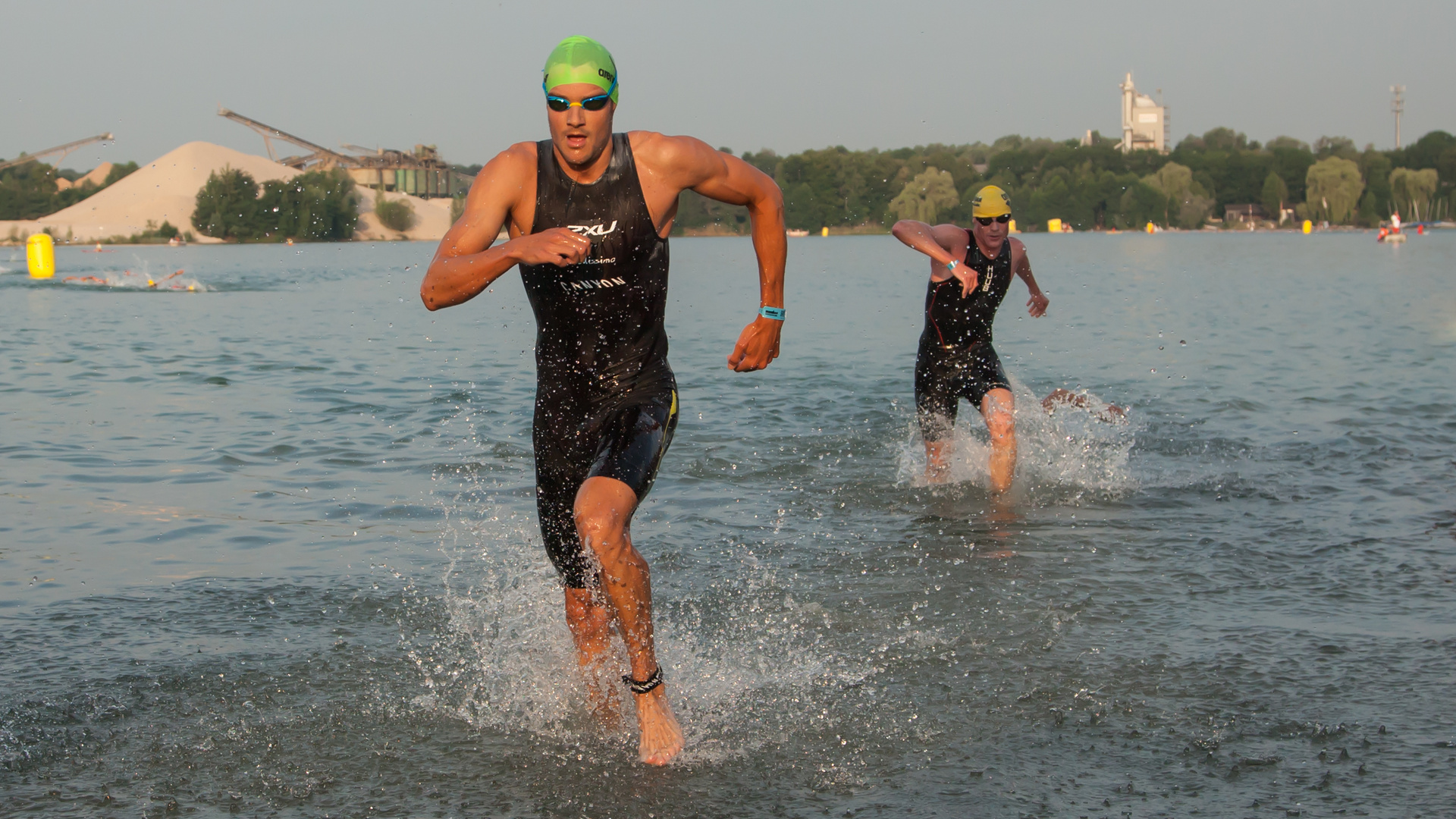 Erster Landgang beim Schwimmen Jan Frodeno