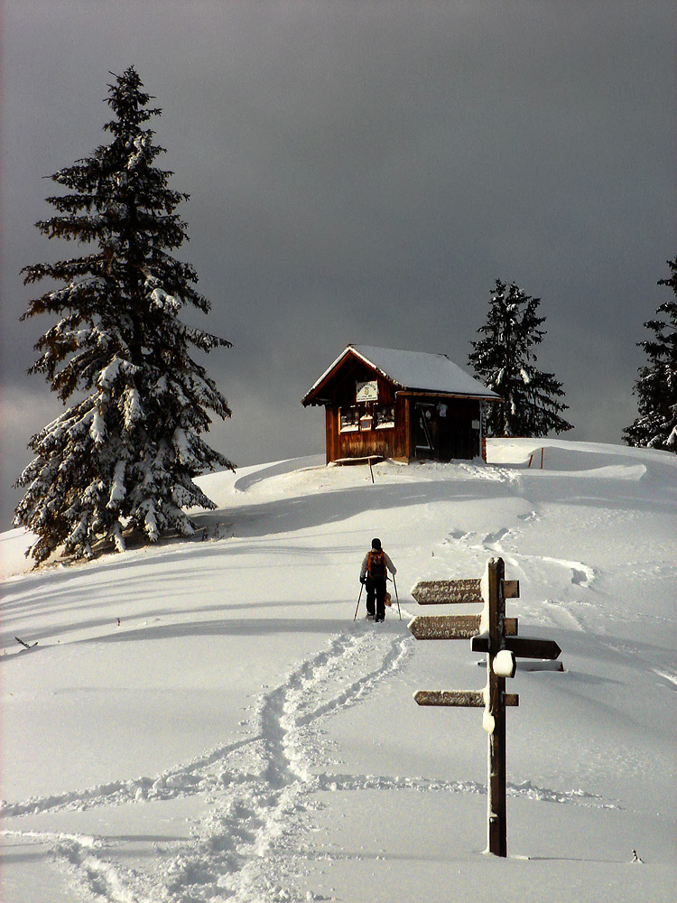 Erster Novemberschnee im Berchtesgadener Land