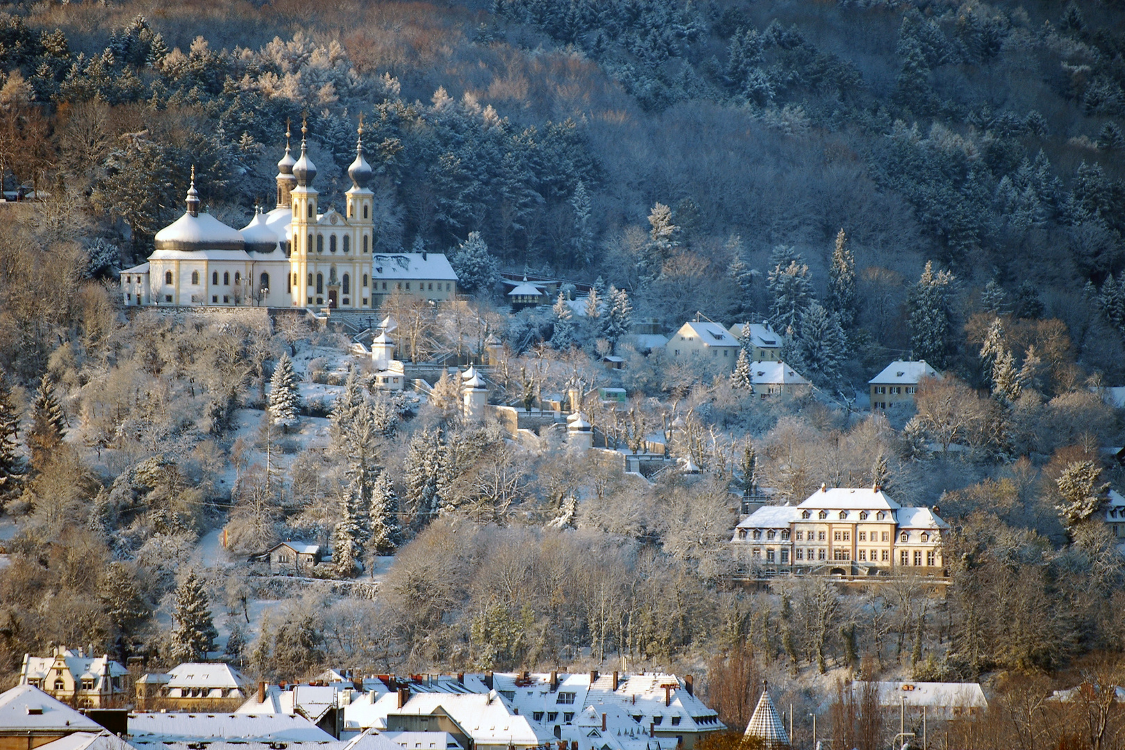 Erster Schnee am Käppele