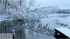 Erster Schnee am Klimeksee