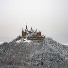 Erster Schnee an der Burg Hohenzollern
