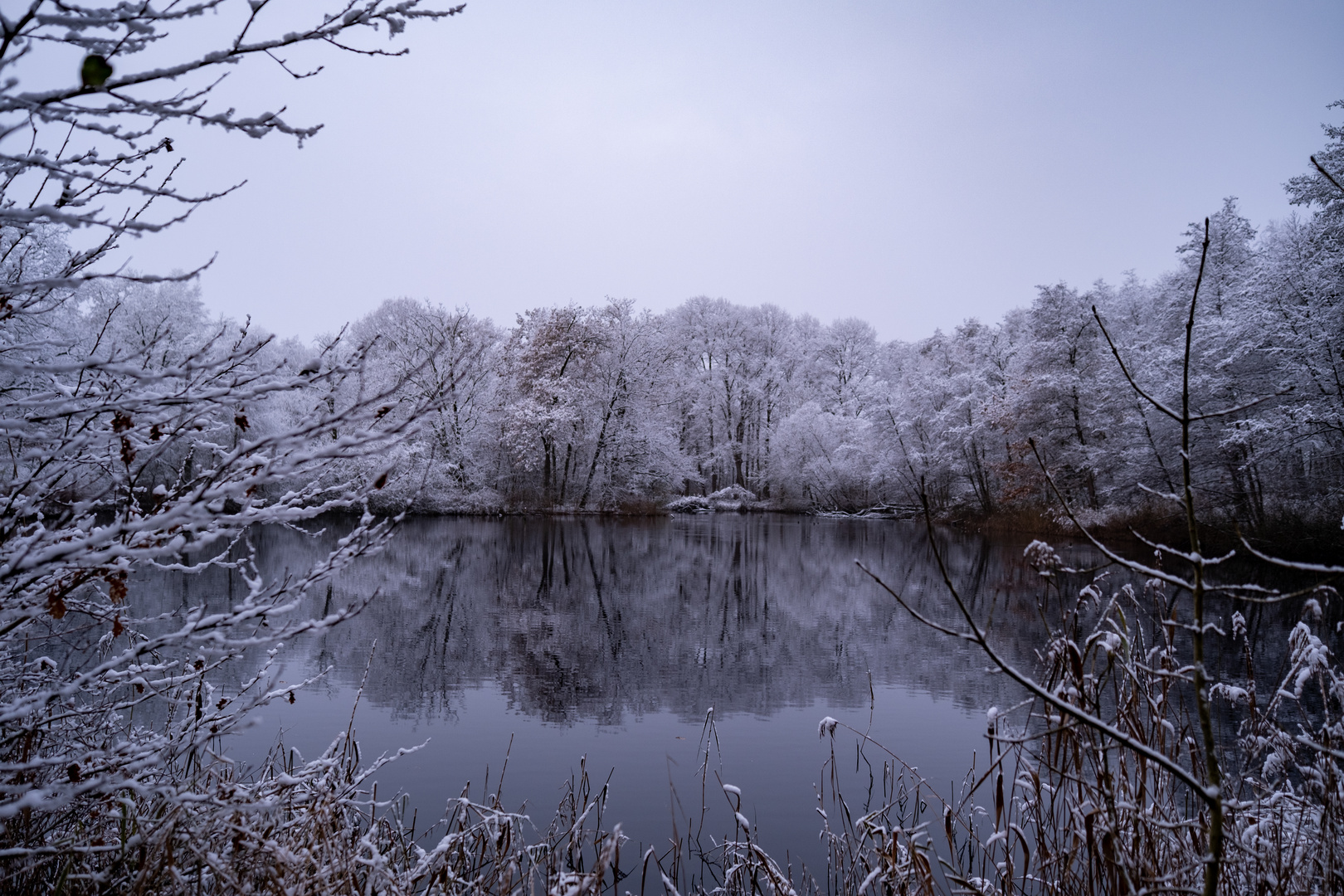 Erster Schnee im Alten Kurhaus