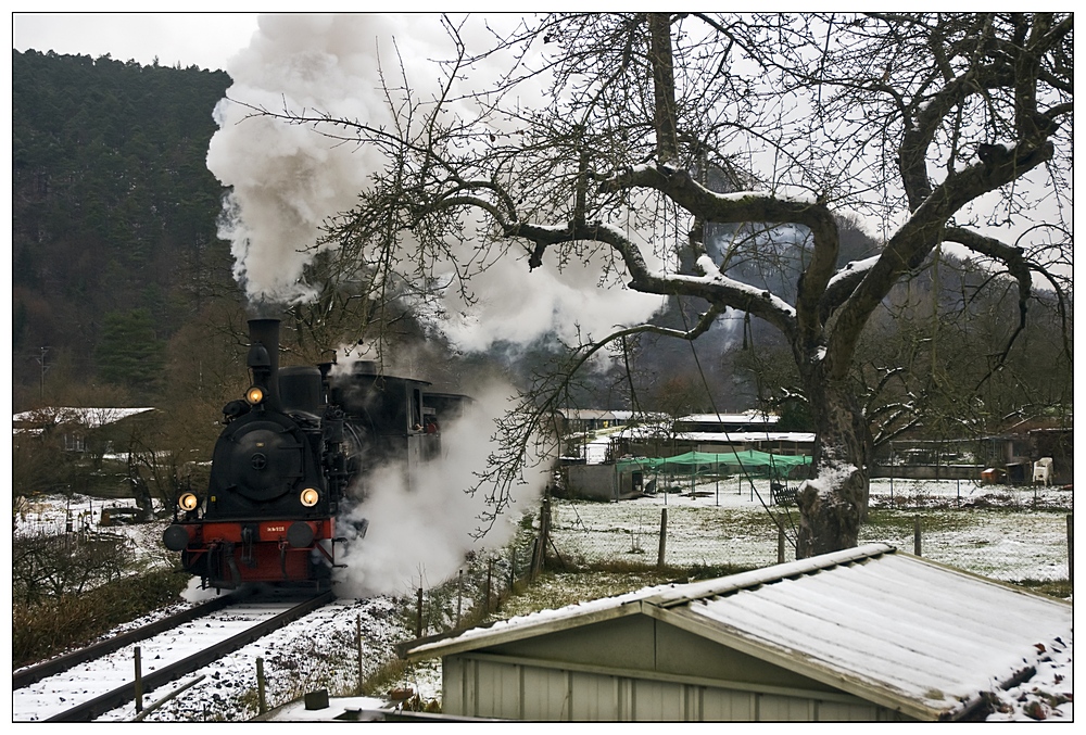 Erster Schnee im Elmsteiner Tal